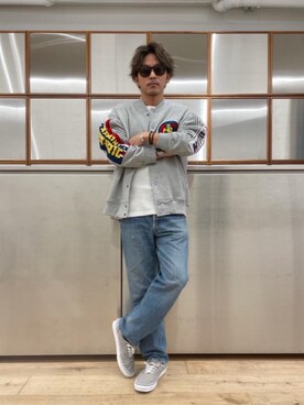 「90'sコーデ」｜「アイテム（その他アウター）」を使った、京都くんさん（メンズ・172cm）の秋コーディネート