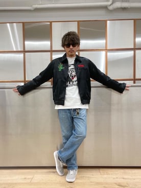「90'sコーデ」｜「アイテム（その他アウター）」を使った、京都くんさん（メンズ・172cm）の秋コーディネート