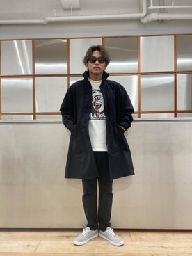 「90'sコーデ」｜「アイテム（その他アウター）」を使った、京都くんさん（メンズ・172cm）の秋コーディネート