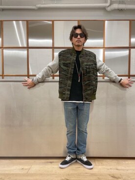 「90'sコーデ」｜「アイテム（その他アウター）」を使った、京都くんさん（メンズ・172cm）の秋コーディネート