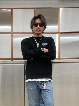 「アイテム（ルームウェア/パジャマ）」を使った、京都くんさん（メンズ・172cm）の冬コーディネート