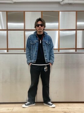 「アイテム（ルームウェア/パジャマ）」を使った、京都くんさん（メンズ・172cm）の冬コーディネート