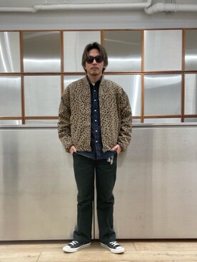 「ウエスタンシャツ」｜「アイテム（その他アウター）」を使った、京都くんさん（メンズ・172cm）の春コーディネート