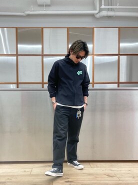 「90'sコーデ」｜「アイテム（ブルゾン）」を使った、京都くんさん（メンズ・172cm）の春コーディネート