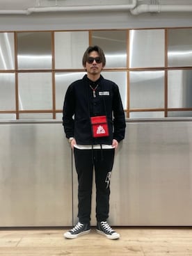 「90'sコーデ」｜「アイテム（ブルゾン）」を使った、京都くんさん（メンズ・172cm）の春コーディネート