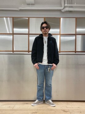 「90'sコーデ」｜「アイテム（ブルゾン）」を使った、京都くんさん（メンズ・172cm）の春コーディネート