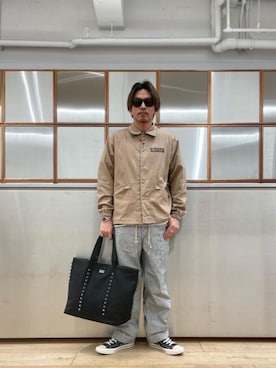「90'sコーデ」｜「アイテム（ブルゾン）」を使った、京都くんさん（メンズ・172cm）の春コーディネート