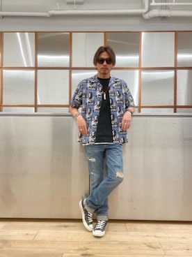 京都くんさん（メンズ・172cm）の春コーディネート