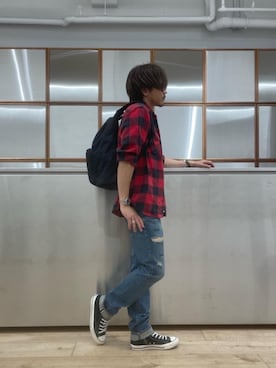 京都くんさん（メンズ・172cm）の春コーディネート