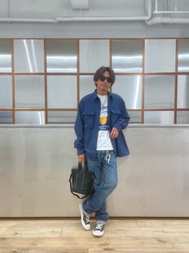 「ﾋﾞｯｸﾞｼﾙｴｯﾄ」｜京都くんさん（メンズ・172cm）の夏コーディネート