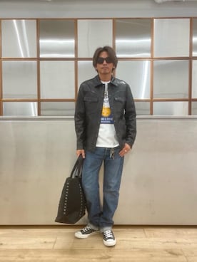 「ウエスタンシャツ」｜「アイテム（その他アウター）」を使った、京都くんさん（メンズ・172cm）の夏コーディネート
