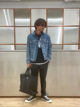 「90'sコーデ」｜「アイテム（ジャケット/アウター）」を使った、京都くんさん（メンズ・172cm）の夏コーディネート