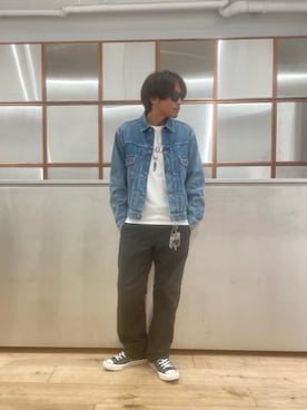 「90'sコーデ」｜「アイテム（ジャケット/アウター）」を使った、京都くんさん（メンズ・172cm）の夏コーディネート