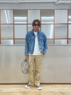 「90'sコーデ」｜「アイテム（ジャケット/アウター）」を使った、京都くんさん（メンズ・172cm）の夏コーディネート