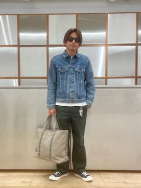 「90'sコーデ」｜「アイテム（ジャケット/アウター）」を使った、京都くんさん（メンズ・172cm）の夏コーディネート