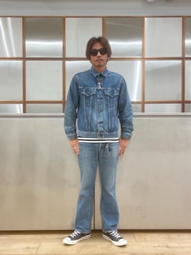 「90'sコーデ」｜「アイテム（ジャケット/アウター）」を使った、京都くんさん（メンズ・172cm）の秋コーディネート