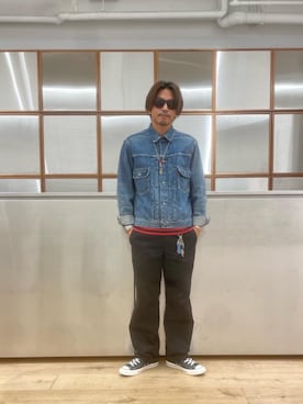 「90'sコーデ」｜「アイテム（ジャケット/アウター）」を使った、京都くんさん（メンズ・172cm）の秋コーディネート