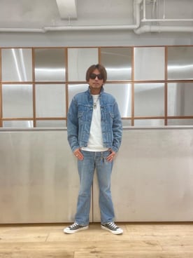 「90'sコーデ」｜「アイテム（ジャケット/アウター）」を使った、京都くんさん（メンズ・172cm）の秋コーディネート