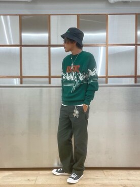 「90'sコーデ」｜「アイテム（スニーカー）」を使った、京都くんさん（メンズ・172cm）の秋コーディネート