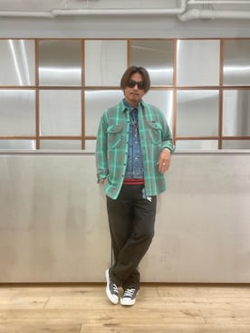 「90'sコーデ」｜「アイテム（ジャケット/アウター）」を使った、京都くんさん（メンズ・172cm）の秋コーディネート