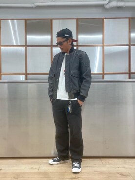 「90'sコーデ」｜「アイテム（ジャケット/アウター）」を使った、京都くんさん（メンズ・172cm）の秋コーディネート