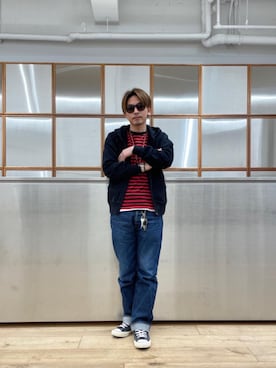 京都くんさん（メンズ・172cm）の春コーディネート