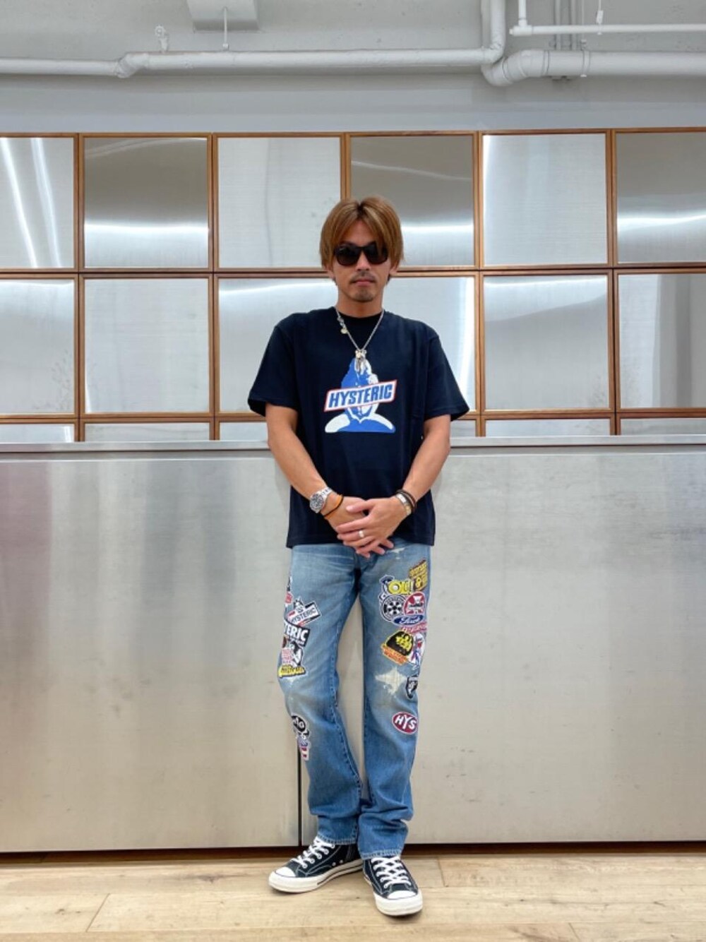 y2k　HYSTERIC GLAMOUR　ヒステリックベア　Tシャツ XS　白 HYSTERIC GLAMOUR（ヒステリックグラマー）の「SATISFACTION T