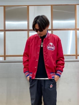 「撥水」｜「アイテム（ブルゾン）」を使った、京都くんさん（メンズ・172cm）の秋コーディネート