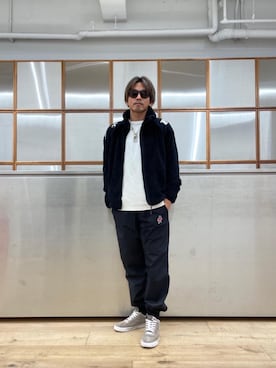 「撥水」｜「アイテム（その他アウター）」を使った、京都くんさん（メンズ・172cm）の秋コーディネート