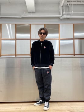 「撥水」｜「アイテム（その他アウター）」を使った、京都くんさん（メンズ・172cm）の秋コーディネート