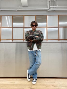 「撥水」｜「アイテム（ブルゾン）」を使った、京都くんさん（メンズ・172cm）の秋コーディネート