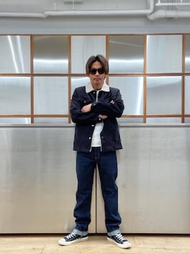 「らふこーで」｜「アイテム（その他アウター）」を使った、京都くんさん（メンズ・172cm）の秋コーディネート