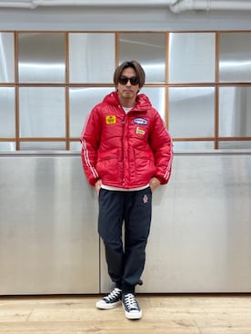 「撥水」｜「アイテム（ブルゾン）」を使った、京都くんさん（メンズ・172cm）の秋コーディネート