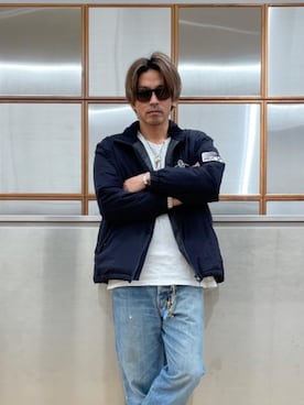 「撥水」｜「アイテム（その他アウター）」を使った、京都くんさん（メンズ・172cm）の秋コーディネート