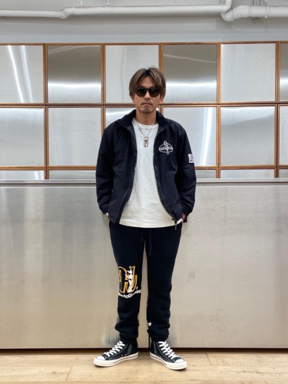 DYNAMITE ANGELワッペン スタンドカラージャケット DYNAMITE ANGEL