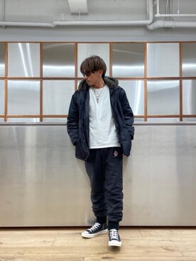 「みりたりー」｜「アイテム（ジャケット/アウター）」を使った、京都くんさん（メンズ・172cm）の秋コーディネート