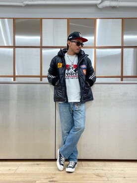 「撥水」｜「アイテム（ブルゾン）」を使った、京都くんさん（メンズ・172cm）の冬コーディネート