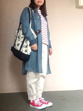 「ボヘミアンズ」｜「アイテム（ワンピース）」を使った、mmmさん（レディース・149cm）の春コーディネート