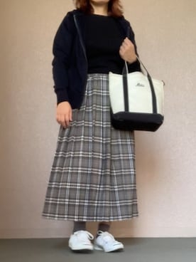 「chambre de charme（シャンブルドゥシャーム）のアイテム（スカート）」を使った、mmmさん（レディース・149cm）の秋コーディネート