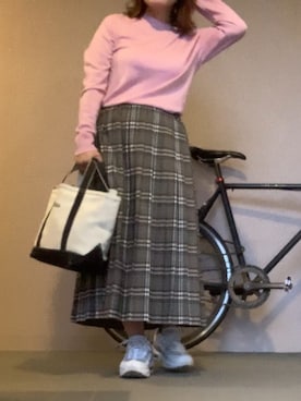 「chambre de charme（シャンブルドゥシャーム）のアイテム（スカート）」を使った、mmmさん（レディース・149cm）の秋コーディネート