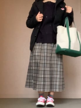 「chambre de charme（シャンブルドゥシャーム）のアイテム（スカート）」を使った、mmmさん（レディース・149cm）の冬コーディネート