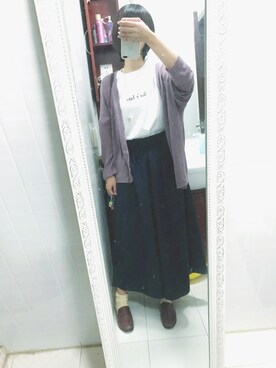 「日常」｜「アイテム（チノパンツ）」を使った、kasumi艾さん（レディース・163cm）の秋コーディネート