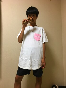 「430（フォーサーティ）のアイテム（トップス）」を使った、haruto419さん（メンズ・169cm）の夏コーディネート