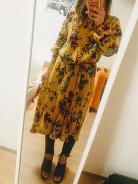 「JEANASIS（ジーナシス）のシャツワンピース/743980 （ワンピース）」を使った、aさん（レディース・153cm）の春コーディネート