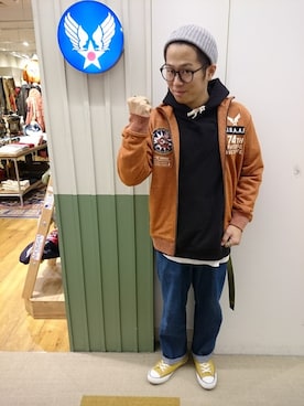 hayato inoueさん（メンズ・170cm）の秋コーディネート