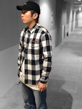 「AVIREX（アヴィレックス）のアイテム（キャップ）」を使った、hayato inoueさん（メンズ・170cm）の春コーディネート