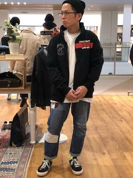 「大阪」｜hayato inoueさん（メンズ・170cm）の冬コーディネート