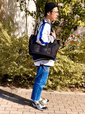 「アイテム（ブルゾン）」を使った、hayato inoueさん（メンズ・170cm・20代）の春コーディネート