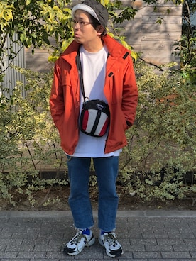 「アイテム（ブルゾン）」を使った、hayato inoueさん（メンズ・170cm・20代）の春コーディネート
