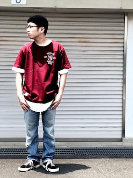 hayato inoueさん（メンズ・170cm）の夏コーディネート